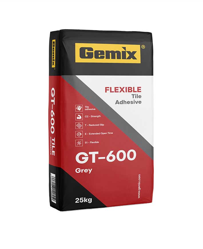 Ljepilo za pločice GT 600 25 Kg Sivo
